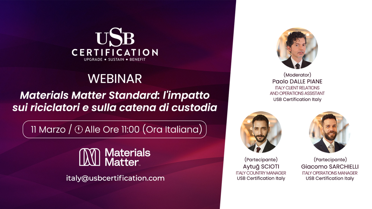 Webinar: MMS: l'impatto sui riciclatori e sulla catena di custodia