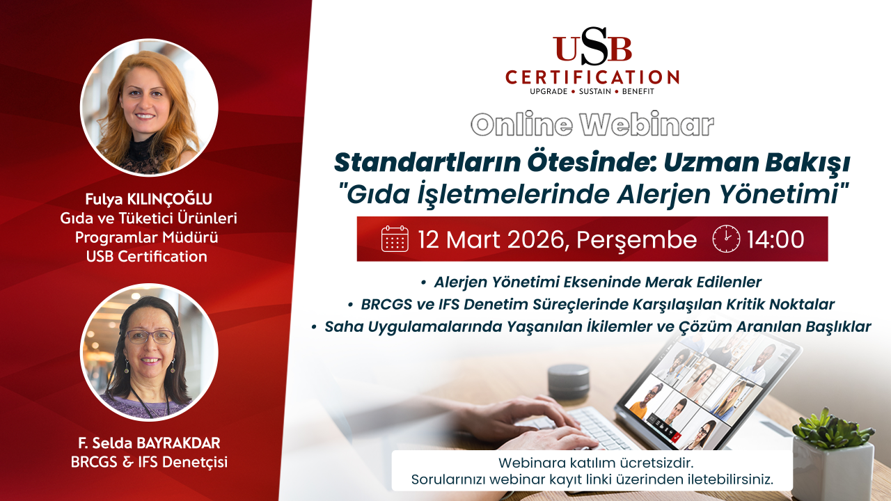 WEBINAR | Gıda İşletmelerinde Allerjen Yönetimi
