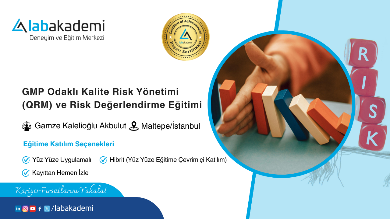 GMP Odaklı Kalite Risk Yönetimi (QRM) ve Risk Değerlendirme Eğitimi