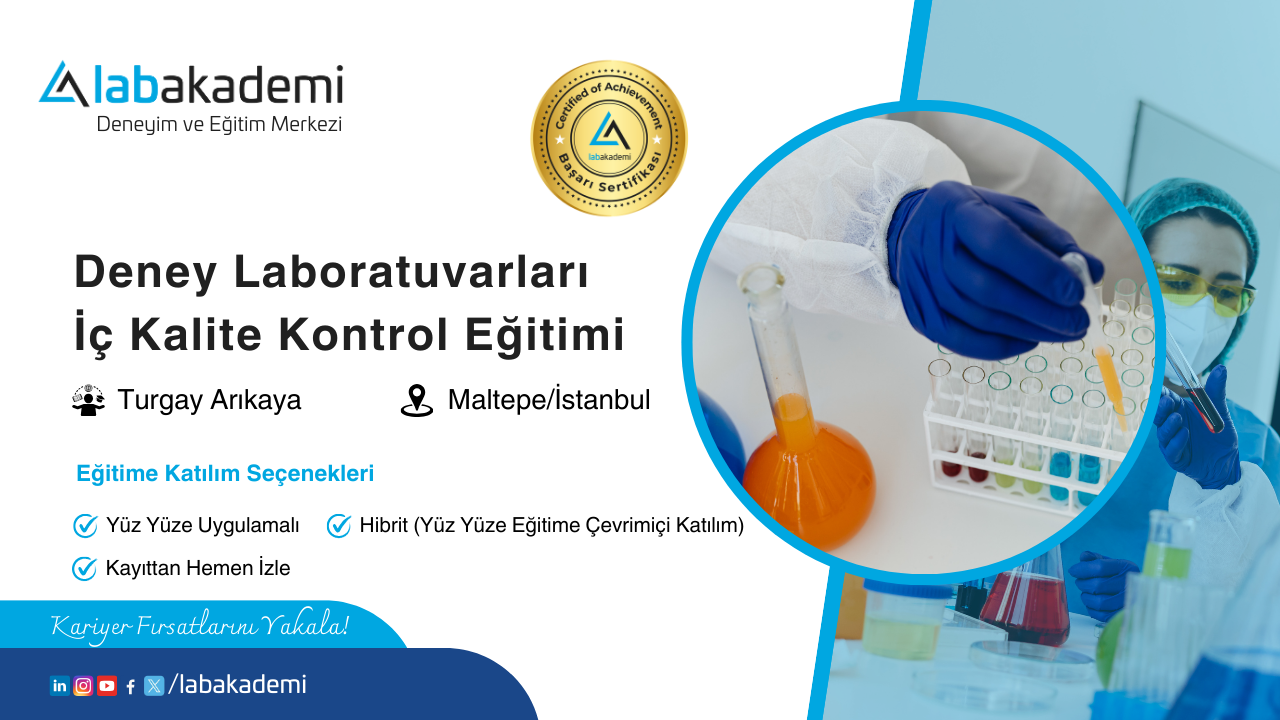 Deney Laboratuvarları İç Kalite Kontrol Eğitimi