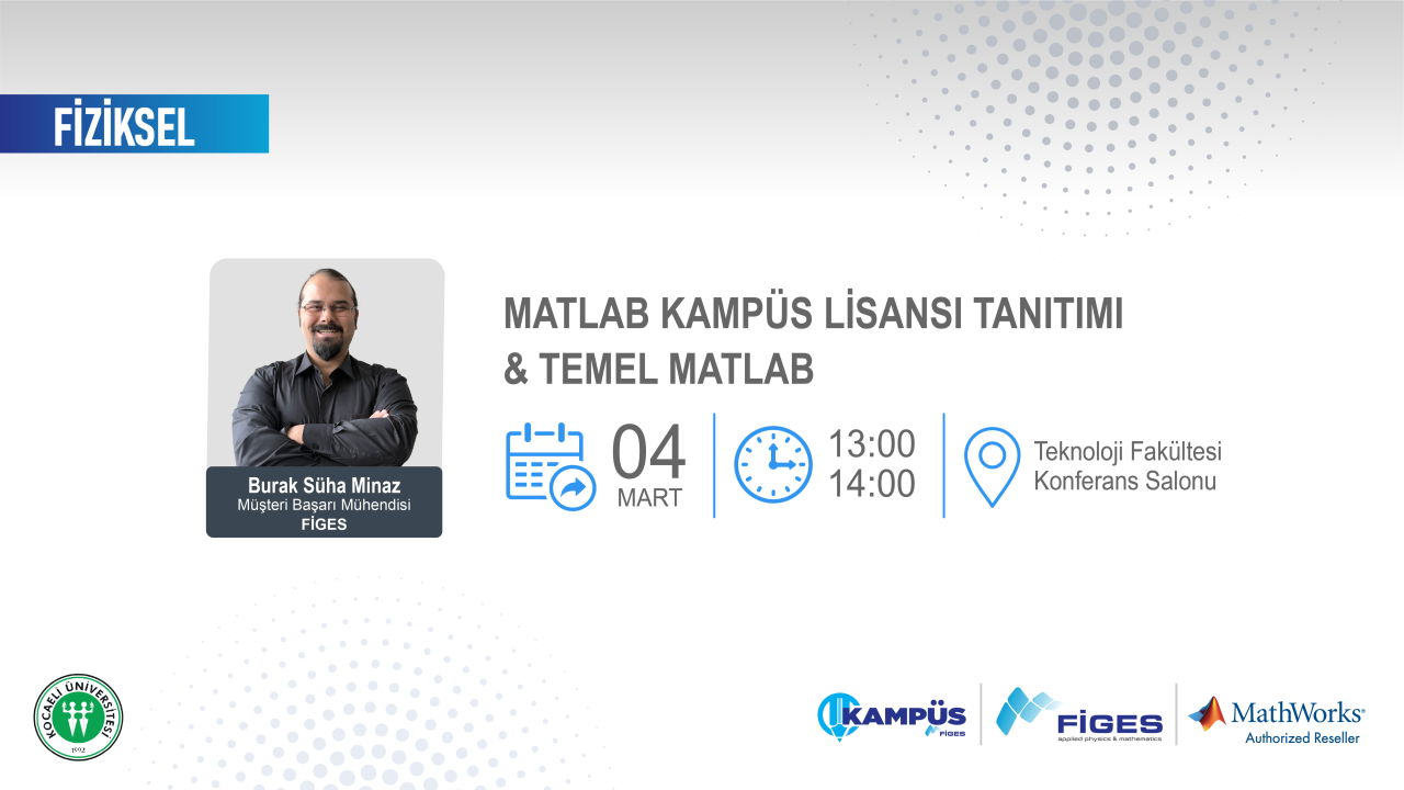 MATLAB Kampüs Lisans Tanıtımı & Temel MATLAB