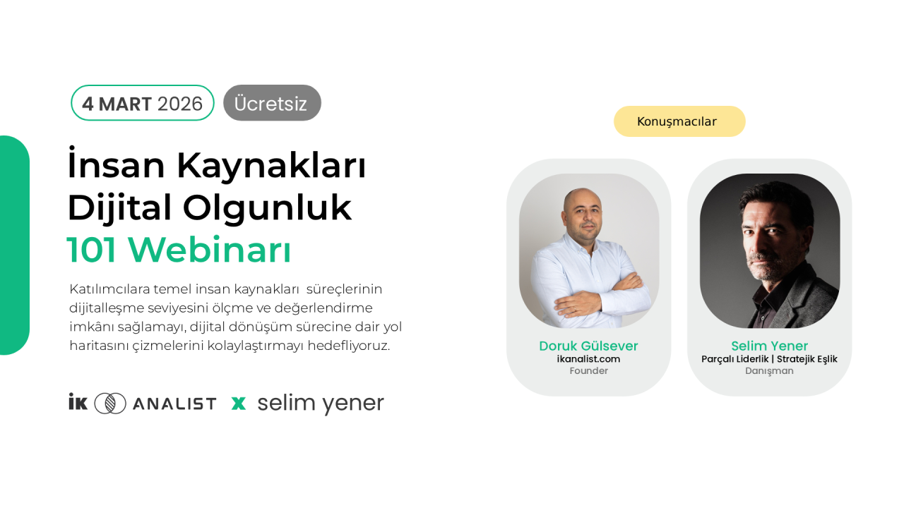 İnsan Kaynakları Dijital Olgunluk 101 Webinarı